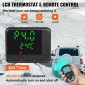 VEVOR 5-8KW Diesel Air Heater, Diesel Heater Parking, All in One Truck Heater 12V, One Outlet Hope, with Black LCD Switch, Fast Heating Diesel Heater, For RV Truck, Boat, Bus, Car Trailer, Caravan