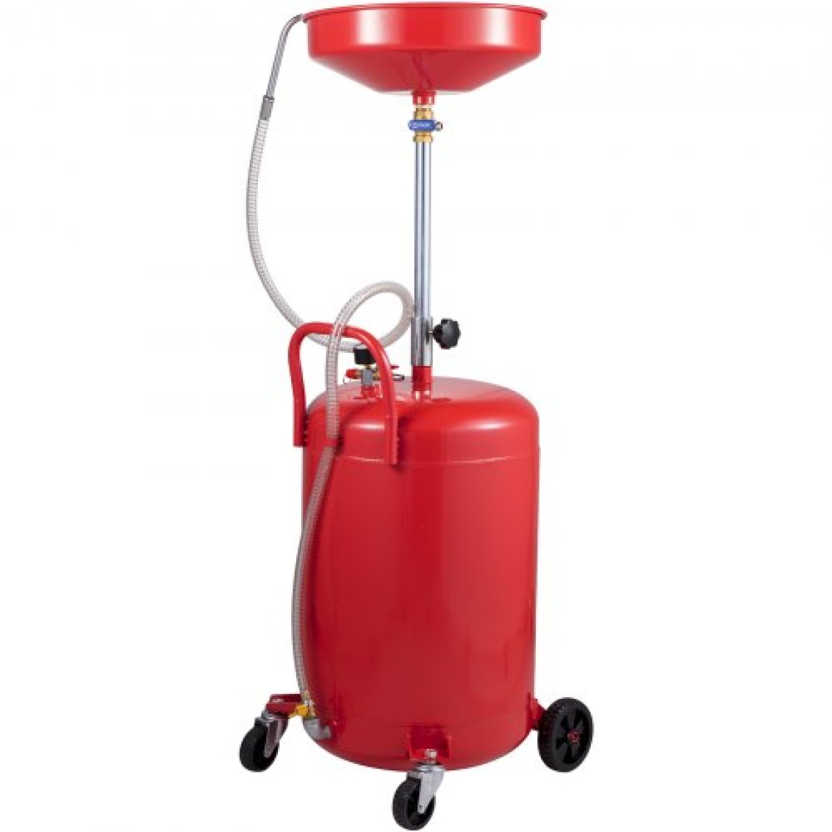 VEVOR Waste Oil Drain Tank 80 L Portable Oil Drain Air Operated Drainer Oil Change, Oil Drain Container, Fluid Fuel Transfer Drinage Ρυθμιζόμενο ύψος χοάνης, με τροχό για εύκολη αφαίρεση λαδιού