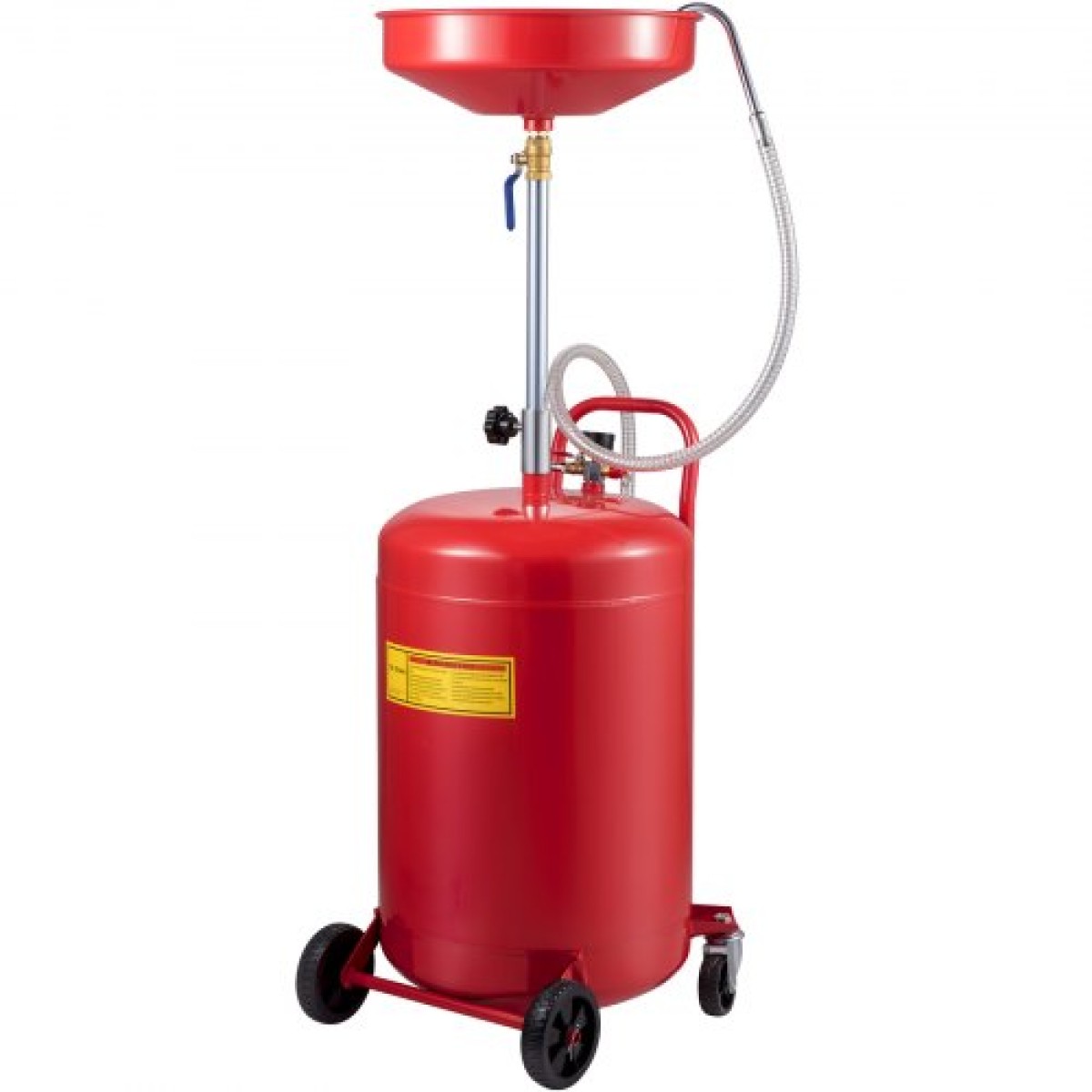 VEVOR Waste Oil Drain Tank 80 L Portable Oil Drain Air Operated Drainer Oil Change, Oil Drain Container, Fluid Fuel Transfer Drinage Ρυθμιζόμενο ύψος χοάνης, με τροχό για εύκολη αφαίρεση λαδιού