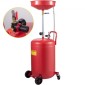 VEVOR Waste Oil Drain Tank 80 L Portable Oil Drain Air Operated Oil Drainer Αλλαγή λαδιού, δοχείο αποστράγγισης λαδιού, ρυθμιζόμενο ύψος χοάνης αποστράγγισης μεταφοράς υγρού καυσίμου, με βαλβίδα ρύθμισης πίεσης