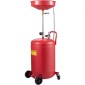 VEVOR Waste Oil Drain Tank 80 L Portable Oil Drain Air Operated Oil Drainer Αλλαγή λαδιού, δοχείο αποστράγγισης λαδιού, ρυθμιζόμενο ύψος χοάνης αποστράγγισης μεταφοράς υγρού καυσίμου, με βαλβίδα ρύθμισης πίεσης