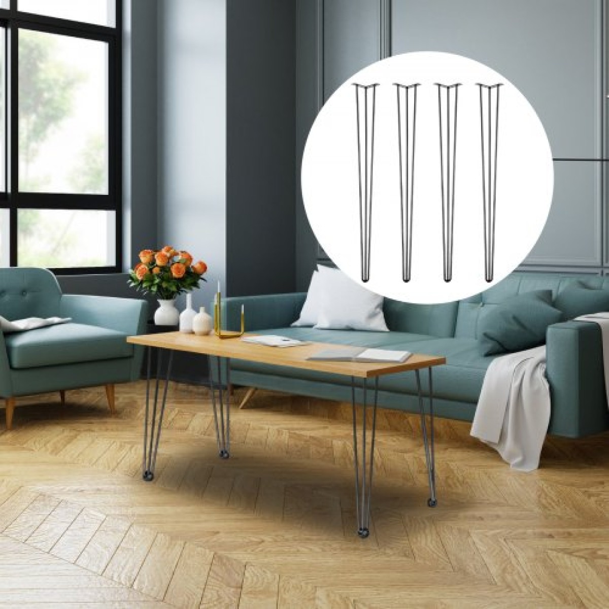 Πόδια τραπεζιού φουρκέτας VEVOR 101,6 cm Μαύρο Σετ 4 ποδιών γραφείου Κάθε 99,8 kg Χωρητικότητα Επιτραπέζια πόδια φουρκέτας 3 ράβδοι για τραπεζαρία πάγκου Τραπεζαρία Τέλος τραπεζιού Καρέκλες από Carbon Steel DIY Επιτραπέζια πόδια βαρέως τύπου