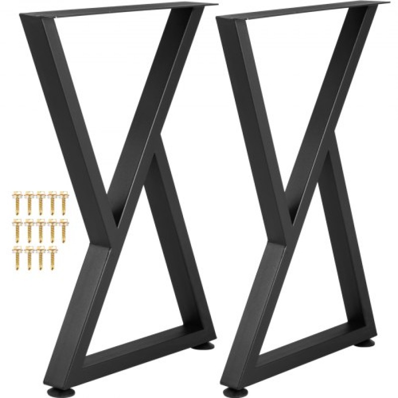 VEVOR Z Shape Μεταλλικά Πόδια Τραπεζαρίας Πόδια Τραπεζαρίας 28"x18"/71,1 x 45,7 cm Επιτραπέζια Πόδια Σετ 2
