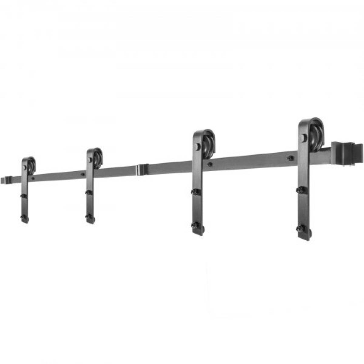 VEVOR Sliding Barn Door Hardware Kit, 365,8 cm Barn Door Kit, 149,7 kg φέρον κιτ Double Barn Door Hardware, Carbon Steel Barn Door Track, Darn door for 4,0-4,5 cm Thickness & 182,9 cm Wide Door Panel