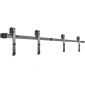 VEVOR Sliding Barn Door Hardware Kit, 365,8 cm Barn Door Kit, 149,7 kg φέρον κιτ Double Barn Door Hardware, Carbon Steel Barn Door Track, Darn door for 4,0-4,5 cm Thickness & 182,9 cm Wide Door Panel