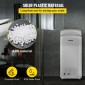 VEVOR Jet Hand Dryer, Premium Electric Commercial Blade Hand Dryer, ABS Air Dryer Hand with HEPA Filtration Mount Hand Dryer, 2000W 220V Vertical dryer, High-Speed ​​Automatic Infrared Silver