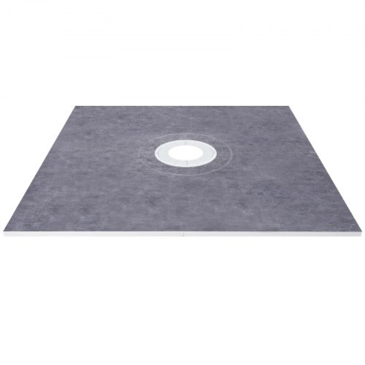 Σετ κρασιού ντους VEVOR, 121,9 x 121,9 cm στεγανή επικάλυψη ντουζιέρας με φλάντζα κεντρικής συγκόλλησης ABS 10,2 cm, σχάρα από ανοξείδωτο χάλυβα 10,2 cm, 2 κομμένα κράσπεδα ντους και μυστρί, μπαστούνια κλίσης ντους