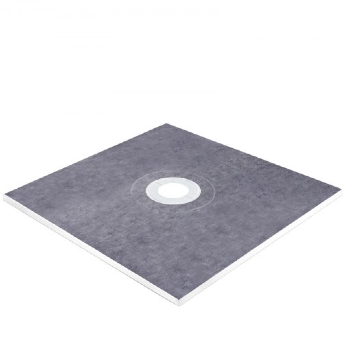 Σετ κρασιού ντους VEVOR, 48" x 48" στεγανή επικάλυψη ντους με κεντρική φλάντζα συγκόλλησης 4" PVC, σχάρα από ανοξείδωτο χάλυβα 4", 2 κομμένα κράσπεδα ντους και σπάτουλα, μπαστούνια κλίσης ντους κατάλληλα για μπάνιο