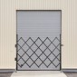 VEVOR Μονή Πτυσσόμενη Πύλη Ασφαλείας, 170 × 131 cm (Π × Υ) Πτυσσόμενη πόρτα πόρτας, Πύλη ασφαλείας από χάλυβα ακορντεόν, Εύκαμπτη πύλη ασφαλείας, κυλιόμενη πύλη φραγμού 360°, πύλη ψαλιδιού ή πόρτα με λουκέτο