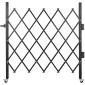 VEVOR Μονή Πτυσσόμενη Πύλη Ασφαλείας, 170 × 131 cm (Π × Υ) Πτυσσόμενη πόρτα πόρτας, Πύλη ασφαλείας από χάλυβα ακορντεόν, Εύκαμπτη πύλη ασφαλείας, κυλιόμενη πύλη φραγμού 360°, πύλη ψαλιδιού ή πόρτα με λουκέτο