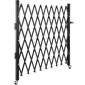 VEVOR Μονή Πτυσσόμενη Πύλη Ασφαλείας, 216 × 214 cm(Π × Υ) Πτυσσόμενη Πύλη Πόρτας, Πύλη Ασφαλείας από χάλυβα ακορντεόν, Ευέλικτη Πύλη Ασφαλείας Επέκτασης, Πύλη Barricade Rolling 360°, Πύλη/Πόρτα ψαλιδιού με λουκέτο