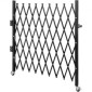 VEVOR Μονή Πτυσσόμενη Πύλη Ασφαλείας, 198 cm Υ x 229 cm Π Πτυσσόμενη Πύλη Πόρτας, Πόρτα Ασφαλείας από χάλυβα ακορντεόν, Εύκαμπτη Διευρυόμενη Πύλη Ασφαλείας, Κυλιόμενη Πύλη Barricade 360°, Πύλη/Πόρτα ψαλιδιού με Padloc