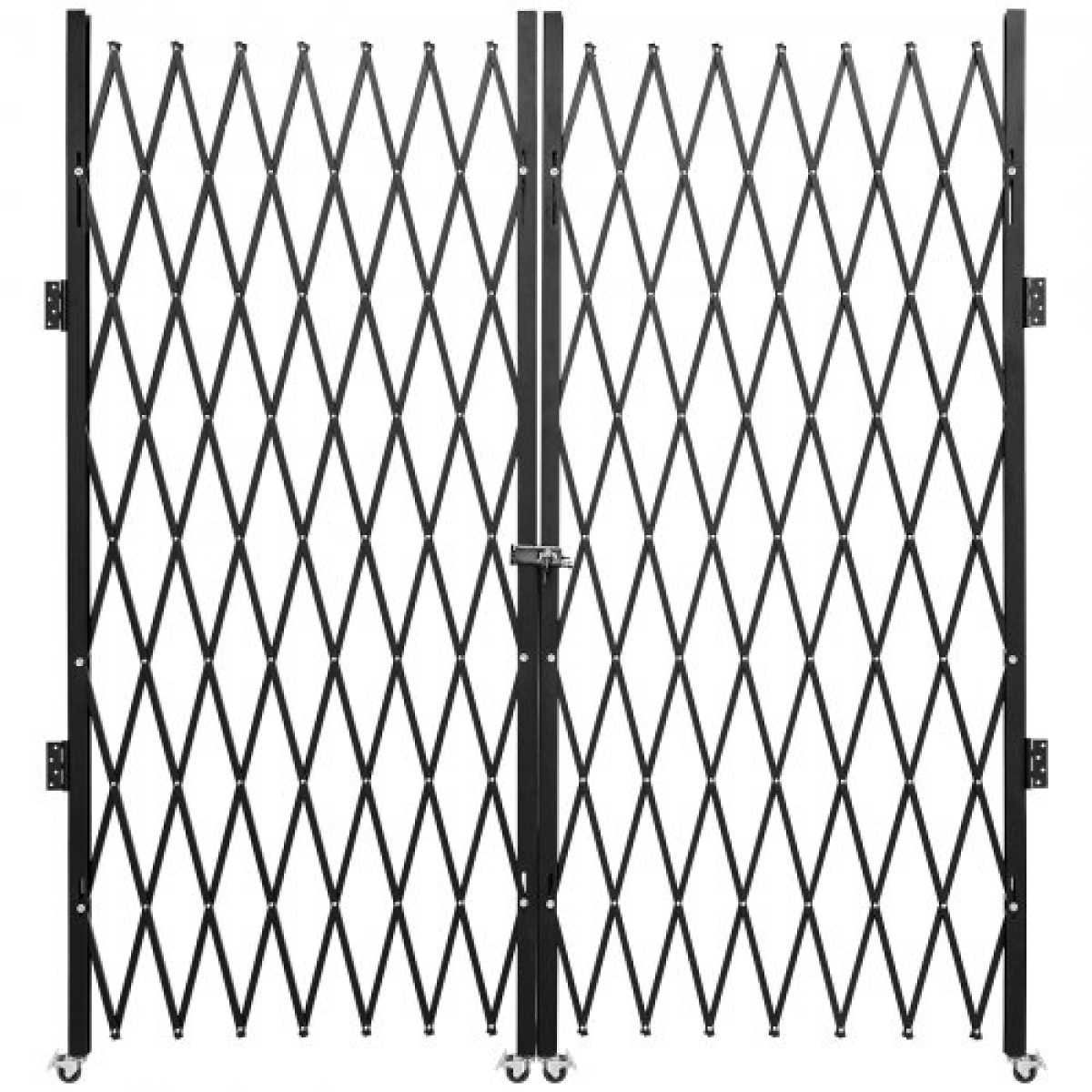Διπλή Πτυσσόμενη Πύλη Ασφαλείας VEVOR, 382 × 214 cm(Π × Υ) Πτυσσόμενη πύλη πόρτας, Πύλη ασφαλείας από χάλυβα ακορντεόν, εύκαμπτη επεκτεινόμενη πύλη ασφαλείας, κυλιόμενη πύλη φραγής 360°, πύλη ψαλιδιού ή πόρτα με κλειδιά