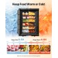 Βάση μεταφοράς φαγητού VEVOR Insulated, Hot Box 90 L για Catering, LLDPE Food Box Carrier με διπλές πόρπες, Front Loading Food Warner με λαβές, Stackable End Loader για εστιατόριο, κυλικείο, κ.λπ. Bla