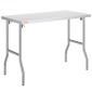 VEVOR Commercial Table Workstation 121,9x61 cm Πτυσσόμενο Εμπορικό Τραπέζι Προετοιμασίας, Πτυσσόμενο τραπέζι από ανοξείδωτο ατσάλι βαρέως τύπου με φορτίο 299,8 kg, Τραπέζι εργασίας κουζίνας, Ασημένιο Stainless Steel Kitchen Island