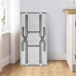 VEVOR Commercial τραπέζι εργασίας 121,9x61 cm Πτυσσόμενο Εμπορικό τραπέζι προετοιμασίας, Πτυσσόμενο τραπέζι από ανοξείδωτο ατσάλι βαρέως τύπου με φορτίο 350,2 kg, Τραπέζι εργασίας κουζίνας, Ασημί Stainless Steel Kitchen Island
