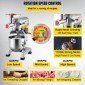 Μίξερ VEVOR Commercial Stand, Μπολ από ανοξείδωτο ατσάλι 20 Qt, 1100W 2 σε 1 Πολυλειτουργικό ηλεκτρικό μίξερ τροφίμων με μηχανή κοπής κρέατος & 3 ταχύτητες, Περιλαμβάνεται χτυπητήρι με γάντζο ζύμης, ιδανικό για πιτσαρία αρτοποιίας