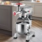 Μίξερ VEVOR Commercial Stand, Μπολ από ανοξείδωτο ατσάλι 20 Qt, 1100W 2 σε 1 Πολυλειτουργικό ηλεκτρικό μίξερ τροφίμων με μηχανή κοπής κρέατος & 3 ταχύτητες, Περιλαμβάνεται χτυπητήρι με γάντζο ζύμης, ιδανικό για πιτσαρία αρτοποιίας