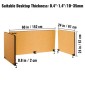 VEVOR Desk Divider 60'' Desk Privacy Panel, 3 panels Privacy Acoustic panel, Sound Absorbing Acoustic Privacy panel, Μειώστε το θόρυβο και τις οπτικές περισπασμούς, Ελαφρύ κίτρινο διαχωριστικό με σφιγκτήρα