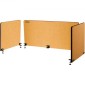VEVOR Desk Divider 60'' Desk Privacy Panel, 3 panels Privacy Acoustic panel, Sound Absorbing Acoustic Privacy panel, Μειώστε το θόρυβο και τις οπτικές περισπασμούς, Ελαφρύ κίτρινο διαχωριστικό με σφιγκτήρα