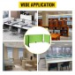VEVOR Desk Divider 60'' Desk Privacy Panel, 3 panels Privacy Acoustic panel, Sound Absorbing Acoustic Privacy panel, Μειώστε το θόρυβο και τις οπτικές περισπασμούς, Ελαφρύ πράσινο διαχωριστικό με σφιγκτήρα