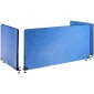 VEVOR Desk Divider 60'' Desk Privacy Panel, 3 Panels Privacy Acoustic Panel, Sound Absorbing Acoustic Privacy Panel, Μειώστε το θόρυβο και τις οπτικές περισπασμούς, Ελαφρύς διαχωριστής με σφιγκτήρα Navy Blue