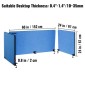 VEVOR Desk Divider 60'' Desk Privacy Panel, 3 Panels Privacy Acoustic Panel, Sound Absorbing Acoustic Privacy Panel, Μειώστε το θόρυβο και τις οπτικές περισπασμούς, Ελαφρύς διαχωριστής με σφιγκτήρα Navy Blue