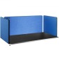 VEVOR Desk Divider 60'' Desk Privacy Panel, 3 Panels Privacy Acoustic Panel, Sound Absorbing Acoustic Privacy Panel, Μειώστε το θόρυβο και τις οπτικές περισπασμούς, Ελαφρύς διαχωριστής με σφιγκτήρα Navy Blue