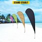 VEVOR Advertising Flag κοντάρι, 10 x Feather Flag Bundles with Ground Spike, 16 ft Windless Flag κοντάρια με πάσσαλο τοποθέτησης στο έδαφος, 6 τμχ Swooper Flag Pole Kit, Σημαία επιγραφής για επιχειρήσεις Βιτρίνες καταστημάτων