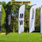 VEVOR Advertising Flag κοντάρι, 30 x Feather Flag Bundles with Ground Spike, 16 ft Windless Flag κοντάρια με πάσσαλο τοποθέτησης στο έδαφος, 6 τμχ κιτ κοντάρι σημαία Swooper, Σημαία επιγραφής για επιχειρήσεις Βιτρίνες καταστημάτων