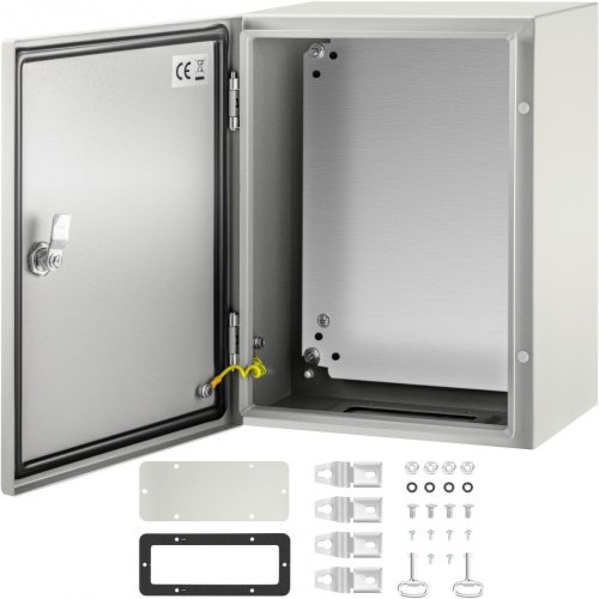 Ατσάλινο περίβλημα VEVOR NEMA, 40x30x20 cm NEMA 4X Steel Electrical Box, IP66 Waterproof & Dustproof, Ηλεκτρικό κουτί διακλάδωσης εξωτερικού/εσωτερικού χώρου, με πλάκα τοποθέτησης