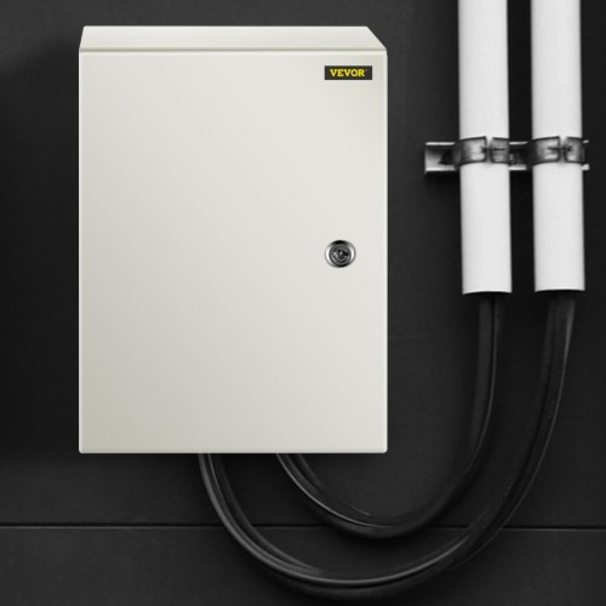 Ατσάλινο περίβλημα VEVOR NEMA, 40x30x20 cm NEMA 4X Steel Electrical Box, IP66 Waterproof & Dustproof, Ηλεκτρικό κουτί διακλάδωσης εξωτερικού/εσωτερικού χώρου, με πλάκα τοποθέτησης