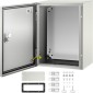 Ατσάλινο περίβλημα VEVOR NEMA, 40x30x20 cm NEMA 4X Steel Electrical Box, IP66 Waterproof & Dustproof, Ηλεκτρικό κουτί διακλάδωσης εξωτερικού/εσωτερικού χώρου, με πλάκα τοποθέτησης