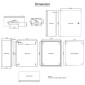 Ατσάλινο περίβλημα VEVOR NEMA, 50x40x20 cm NEMA 4X Steel Electrical Box, IP66 Waterproof & Dustproof, Ηλεκτρικό κουτί σύνδεσης εξωτερικού/εσωτερικού χώρου, με πλάκα τοποθέτησης