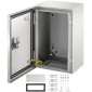 Ατσάλινο περίβλημα VEVOR NEMA, 30x20x15 cm NEMA 4X Steel Electrical Box, IP66 Waterproof & Dustproof, Ηλεκτρικό κουτί σύνδεσης εξωτερικού/εσωτερικού χώρου, με πλάκα τοποθέτησης