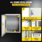 Ατσάλινο περίβλημα VEVOR NEMA, 25x20x15 cm NEMA 4X Steel Electrical Box, IP66 Waterproof & Dustproof, Ηλεκτρικό κουτί σύνδεσης εξωτερικού/εσωτερικού χώρου, με πλάκα τοποθέτησης