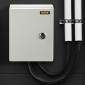 Ατσάλινο περίβλημα VEVOR NEMA, 25x20x15 cm NEMA 4X Steel Electrical Box, IP66 Waterproof & Dustproof, Ηλεκτρικό κουτί σύνδεσης εξωτερικού/εσωτερικού χώρου, με πλάκα τοποθέτησης