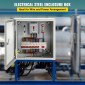 Ατσάλινο περίβλημα VEVOR NEMA, 40x40x15 cm NEMA 4X Steel Electrical Box, IP66 Waterproof & Dustproof, Ηλεκτρικό κουτί σύνδεσης εξωτερικού/εσωτερικού χώρου, με πλάκα τοποθέτησης