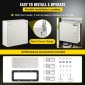 Ατσάλινο περίβλημα VEVOR NEMA, 40x40x15 cm NEMA 4X Steel Electrical Box, IP66 Waterproof & Dustproof, Ηλεκτρικό κουτί σύνδεσης εξωτερικού/εσωτερικού χώρου, με πλάκα τοποθέτησης