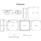 Ατσάλινο περίβλημα VEVOR NEMA, 40x40x15 cm NEMA 4X Steel Electrical Box, IP66 Waterproof & Dustproof, Ηλεκτρικό κουτί σύνδεσης εξωτερικού/εσωτερικού χώρου, με πλάκα τοποθέτησης
