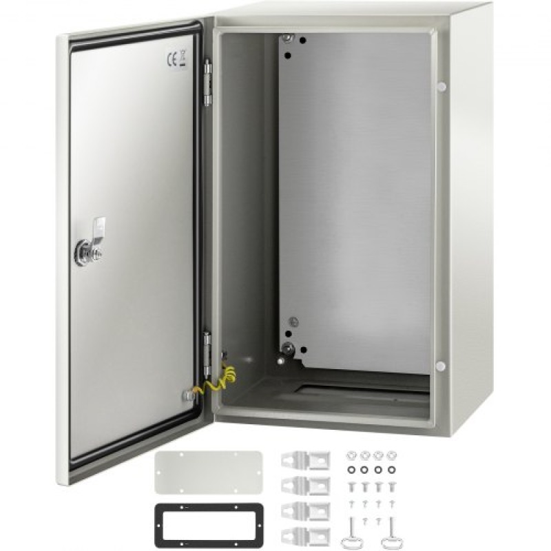 Ατσάλινο περίβλημα VEVOR NEMA, 50,8 x 30,5 x 25,4 cm NEMA 4X Steel Electrical Box, IP66 Waterproof & Dustproof, Ηλεκτρικό κουτί σύνδεσης εξωτερικού/εσωτερικού χώρου, με πλάκα τοποθέτησης