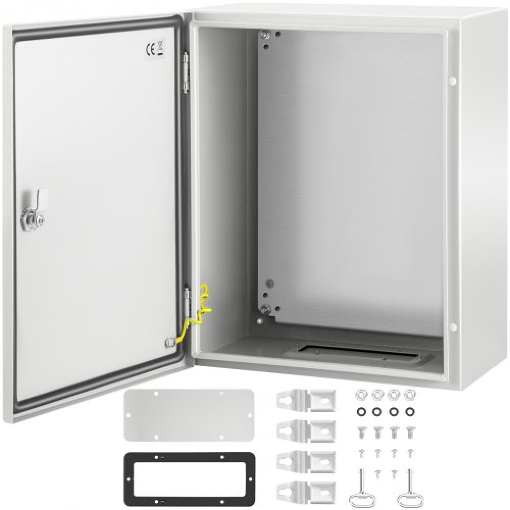Ατσάλινο περίβλημα VEVOR NEMA, 50x40x25 cm NEMA 4X Steel Electrical Box, IP66 Waterproof & Dustproof, Electrical Junction Box εξωτερικού/εσωτερικού χώρου, με πλάκα τοποθέτησης