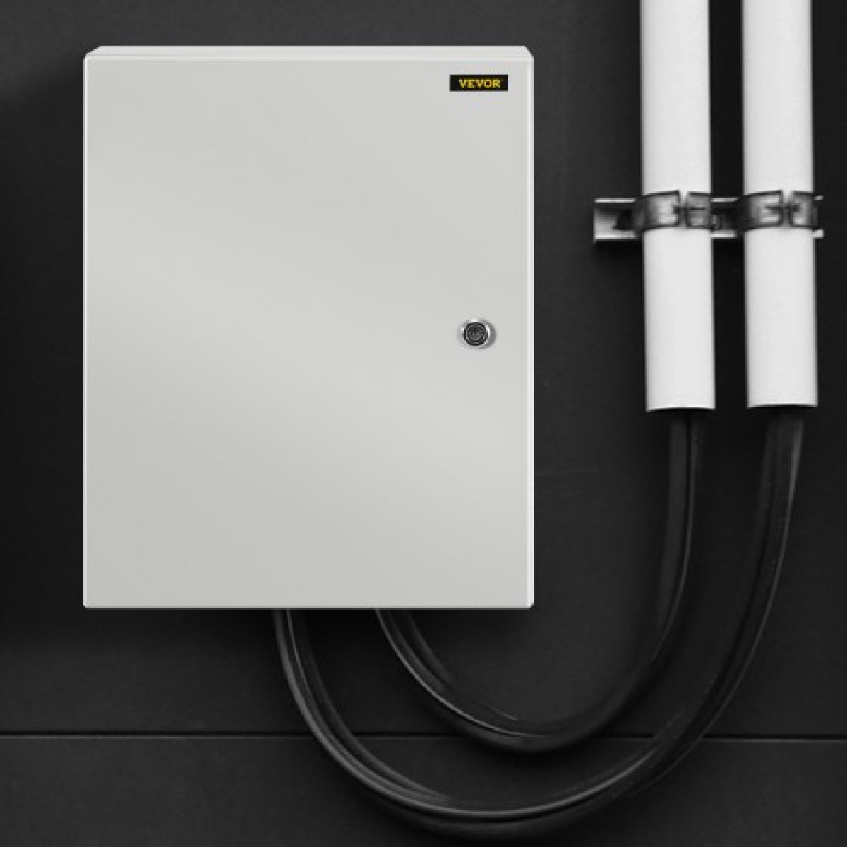 Ατσάλινο περίβλημα VEVOR NEMA, 50x40x25 cm NEMA 4X Steel Electrical Box, IP66 Waterproof & Dustproof, Electrical Junction Box εξωτερικού/εσωτερικού χώρου, με πλάκα τοποθέτησης