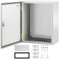 Ατσάλινο περίβλημα VEVOR NEMA, 50x40x25 cm NEMA 4X Steel Electrical Box, IP66 Waterproof & Dustproof, Electrical Junction Box εξωτερικού/εσωτερικού χώρου, με πλάκα τοποθέτησης