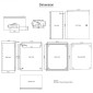 Ατσάλινο περίβλημα VEVOR NEMA, 50x40x25 cm NEMA 4X Steel Electrical Box, IP66 Waterproof & Dustproof, Electrical Junction Box εξωτερικού/εσωτερικού χώρου, με πλάκα τοποθέτησης