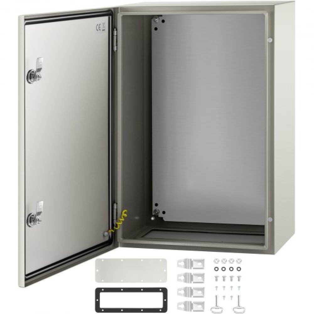 Ατσάλινο περίβλημα VEVOR NEMA, 60x40x25 cm NEMA 4X Steel Electrical Box, IP66 Waterproof & Dustproof, Electrical Junction Box εξωτερικού/εσωτερικού χώρου, με πλάκα τοποθέτησης