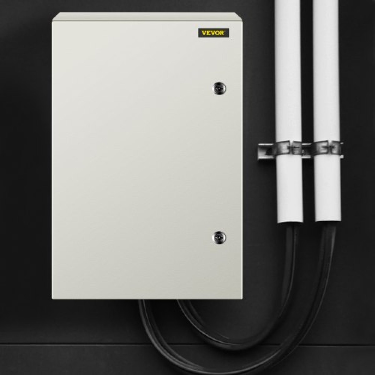 Ατσάλινο περίβλημα VEVOR NEMA, 60x40x25 cm NEMA 4X Steel Electrical Box, IP66 Waterproof & Dustproof, Electrical Junction Box εξωτερικού/εσωτερικού χώρου, με πλάκα τοποθέτησης