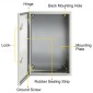 Ατσάλινο περίβλημα VEVOR NEMA, 60x40x25 cm NEMA 4X Steel Electrical Box, IP66 Waterproof & Dustproof, Electrical Junction Box εξωτερικού/εσωτερικού χώρου, με πλάκα τοποθέτησης