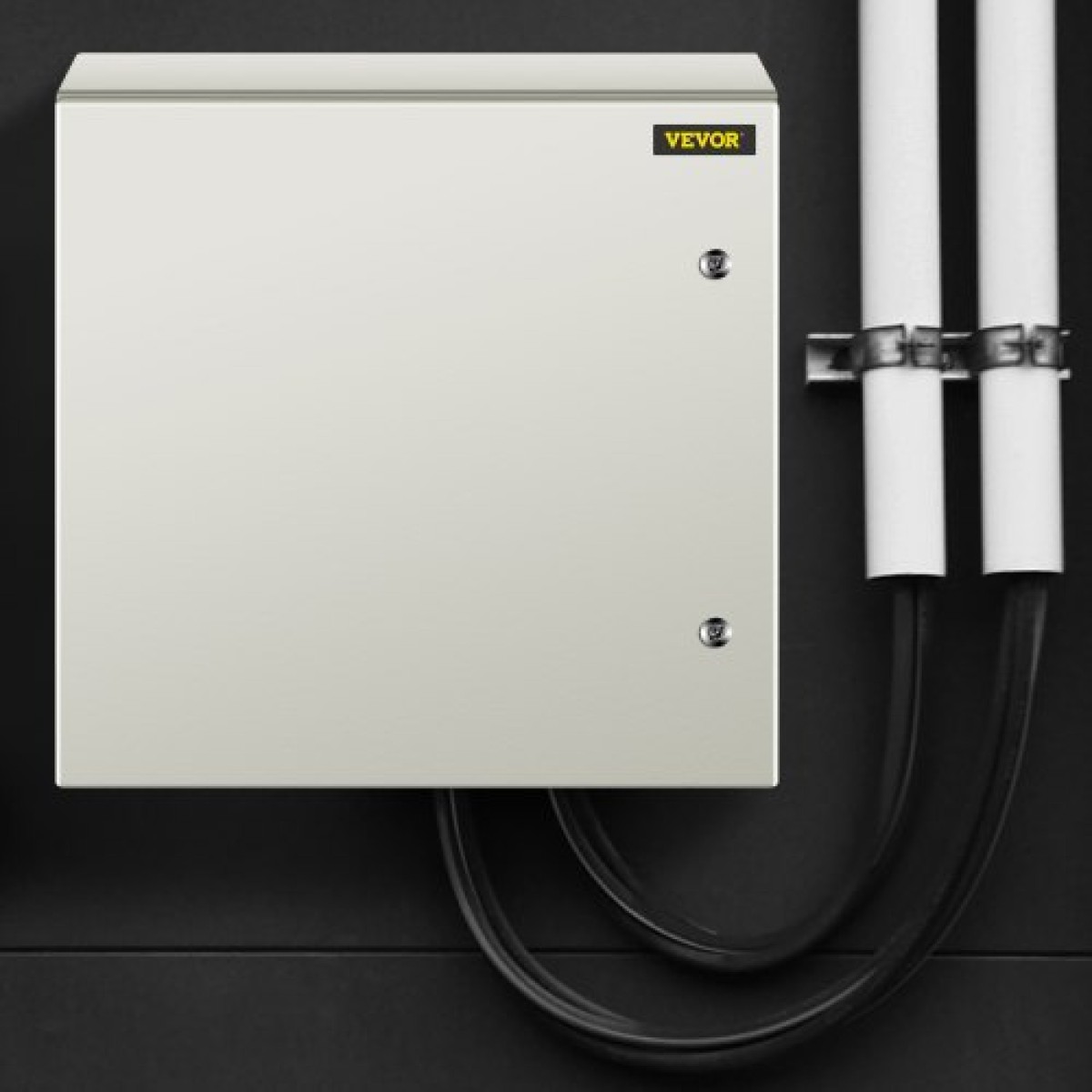 Ατσάλινο περίβλημα VEVOR NEMA, 60x60x20 cm NEMA 4X Steel Electrical Box, IP66 Waterproof & Dustproof, Ηλεκτρικό κουτί σύνδεσης εξωτερικού/εσωτερικού χώρου, με πλάκα τοποθέτησης