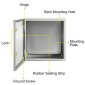Ατσάλινο περίβλημα VEVOR NEMA, 60x60x20 cm NEMA 4X Steel Electrical Box, IP66 Waterproof & Dustproof, Ηλεκτρικό κουτί σύνδεσης εξωτερικού/εσωτερικού χώρου, με πλάκα τοποθέτησης